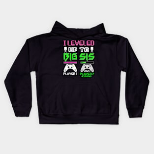 Leveled Up To Big Sister 2024 Cute  Going To Be A Big Sis Kids Hoodie